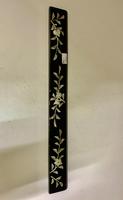 Antique Oriental Inlaid Black Lacquer Rule c.1870 (2 of 5) Antique Oriental Inlaid Black Lacquer Rule c.1870 (2 of 5)