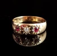 Antique Ruby & Diamond Gypsy Set Ring, 18ct Yellow Gold (6 of 10) Antique Ruby & Diamond Gypsy Set Ring, 18ct Yellow Gold (6 of 10)