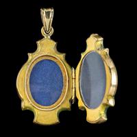 Antique Victorian Enamel Locket 15ct Gold c.1890 (5 of 7) Antique Victorian Enamel Locket 15ct Gold c.1890 (5 of 7)