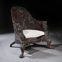 Exceptional 19th Century Anglo Indian Carved Teak Armchair (5 of 9) Exceptional 19th Century Anglo Indian Carved Teak Armchair (5 of 9)