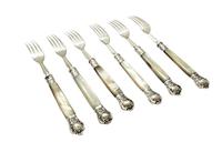 Set of 6 Antique Victorian Sterling Silver & Mother of Pearl Desert Forks 1896 (9 of 11) Set of 6 Antique Victorian Sterling Silver & Mother of Pearl Desert Forks 1896 (9 of 11)