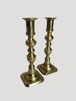 Unusual Pair of Antique Brass Candlesticks (6 of 12) Unusual Pair of Antique Brass Candlesticks (6 of 12)