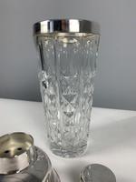 Silver Plate Art Deco Tall Glass Cocktail Shaker; 1930’s... Markers Marked (3 of 10) Silver Plate Art Deco Tall Glass Cocktail Shaker; 1930’s... Markers Marked (3 of 10)