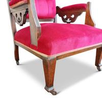 Two Arts & Crafts Fireside Chairs on Castors (5 of 13) Two Arts & Crafts Fireside Chairs on Castors (5 of 13)
