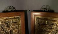 Good looking decorative pair of oriental gilded wall hangings (6 of 8) Good looking decorative pair of oriental gilded wall hangings (6 of 8)