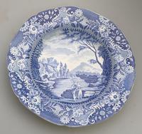 Brameld - Yorkshire Blue & White Pottery Transferware Soup Plate c.1825 (2 of 6) Brameld - Yorkshire Blue & White Pottery Transferware Soup Plate c.1825 (2 of 6)