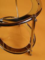 Original 1930s Art Deco Chrome & Mirror Modernist Cocktail Trolley (5 of 7) Original 1930s Art Deco Chrome & Mirror Modernist Cocktail Trolley (5 of 7)