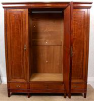 French Triple Wardrobe 19th Century Mahogany Mirrored (3 of 12) French Triple Wardrobe 19th Century Mahogany Mirrored (3 of 12)