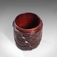 Small Antique Lidded Pot, Oriental, Chinese Elm, Carved Treen, Victorian, C.1900 (8 of 12) Small Antique Lidded Pot, Oriental, Chinese Elm, Carved Treen, Victorian, C.1900 (8 of 12)