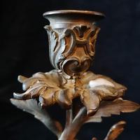 Ornate Antique Bronze & Ormolu Candlestick (2 of 6) Ornate Antique Bronze & Ormolu Candlestick (2 of 6)