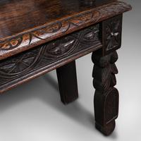 Antique Gothic Bench, Scottish, Oak, Love Seat, Hall Pew, Victorian c.1850 (11 of 12) Antique Gothic Bench, Scottish, Oak, Love Seat, Hall Pew, Victorian c.1850 (11 of 12)
