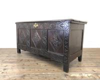 Antique 18th Century Carved Oak Coffer (M-1635) (13 of 13) Antique 18th Century Carved Oak Coffer (M-1635) (13 of 13)