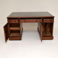 Antique Victorian Mahogany Leather Top Partners Desk (10 of 12) Antique Victorian Mahogany Leather Top Partners Desk (10 of 12)