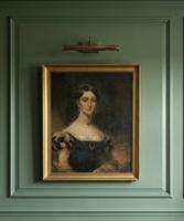 English School. 19th Century Oil on Canvas Portrait of a Lady