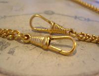 Vintage Pocket Watch Chain 1970 12ct Gold Plated Curb Link Albert With T Bar (9 of 10) Vintage Pocket Watch Chain 1970 12ct Gold Plated Curb Link Albert With T Bar (9 of 10)