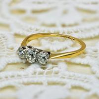 The Antique Old Mine Cut Three Diamond Ring (7 of 7) The Antique Old Mine Cut Three Diamond Ring (7 of 7)