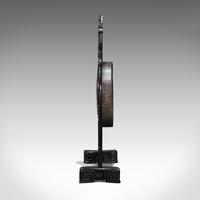 Antique Dinner Gong, Oriental, Ebonised Teak Stand, Chinoiserie, Victorian, 1880 (5 of 12) Antique Dinner Gong, Oriental, Ebonised Teak Stand, Chinoiserie, Victorian, 1880 (5 of 12)