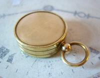 Vintage French Pocket Watch Chain Compass Fob 1940s Chunky Brass Drum Case Fwo (7 of 10) Vintage French Pocket Watch Chain Compass Fob 1940s Chunky Brass Drum Case Fwo (7 of 10)