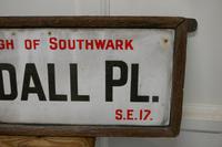 Framed Enamel Southwark Street Sign, Tisdall Place, London (4 of 4) Framed Enamel Southwark Street Sign, Tisdall Place, London (4 of 4)