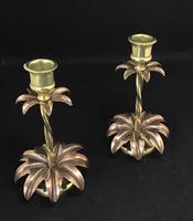 Pair of Brass and Copper Arts and Crafts WAS Benson Style Antique Candlesticks (4 of 6) Pair of Brass and Copper Arts and Crafts WAS Benson Style Antique Candlesticks (4 of 6)