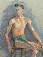 Russian School? Superb 1952 Signed Charcoal Portrait Sketch A Male Model Dancer (7 of 10) Russian School? Superb 1952 Signed Charcoal Portrait Sketch A Male Model Dancer (7 of 10)