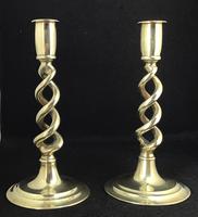 Pair of Victorian Brass Barley Twist Candlesticks (2 of 4) Pair of Victorian Brass Barley Twist Candlesticks (2 of 4)