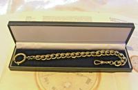 Antique Pocket Watch Chain 1920s Large Chrome Fancy Link Albert with Big Bolt Ring (12 of 12) Antique Pocket Watch Chain 1920s Large Chrome Fancy Link Albert with Big Bolt Ring (12 of 12)
