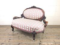Small Victorian Walnut Frame Salon Sofa Settee (3 of 9) Small Victorian Walnut Frame Salon Sofa Settee (3 of 9)