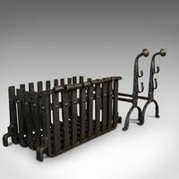Antique Fire Basket, Andirons, Cast Iron, Fireside, Grate, Fire Dogs, Victorian (6 of 9) Antique Fire Basket, Andirons, Cast Iron, Fireside, Grate, Fire Dogs, Victorian (6 of 9)