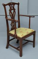 Elegant Chippendale Revival Mahogany Elbow Chair (3 of 13) Elegant Chippendale Revival Mahogany Elbow Chair (3 of 13)