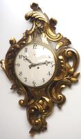 Impressive French Carved Cartel Wall Clock 8 Day Movement Scrolling leaf design 84cm High (5 of 13) Impressive French Carved Cartel Wall Clock 8 Day Movement Scrolling leaf design 84cm High (5 of 13)
