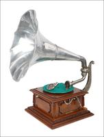 Antique Pathéphone No.12 Gramophone – Phonograph. Aluminum Horn. France c. 1915 (1 of 30)