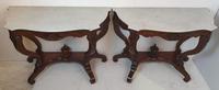Pair of 19th Century Marble Topped Walnut Console Tables (9 of 9) Pair of 19th Century Marble Topped Walnut Console Tables (9 of 9)