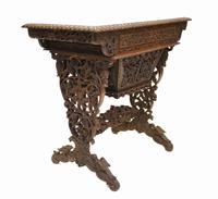 Antique Burmese Work Box - Desk Writing Table 1890 Hardwood (6 of 13) Antique Burmese Work Box - Desk Writing Table 1890 Hardwood (6 of 13)
