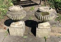 Weathered Reconstituted Pressed Stone Garden Urns (7 of 7) Weathered Reconstituted Pressed Stone Garden Urns (7 of 7)