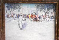 North African market scene oil painting (4 of 9) North African market scene oil painting (4 of 9)