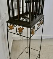 Wooden Canary Birdcage on Stand (4 of 6) Wooden Canary Birdcage on Stand (4 of 6)