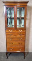 Edwardian Inlaid Mahogany Display / China Cabinet (3 of 10) Edwardian Inlaid Mahogany Display / China Cabinet (3 of 10)