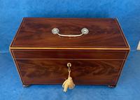 George III Mahogany Twin Canister Tea Caddy (11 of 17) George III Mahogany Twin Canister Tea Caddy (11 of 17)