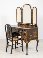 Queen Anne Style Chinoiserie Dressing Table & Chair (10 of 22) Queen Anne Style Chinoiserie Dressing Table & Chair (10 of 22)