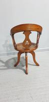 Fine Mahogany Tilt & Turn Desk Chair (4 of 4) Fine Mahogany Tilt & Turn Desk Chair (4 of 4)