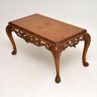 Antique Burr Walnut Queen Anne Style Coffee Table (3 of 10) Antique Burr Walnut Queen Anne Style Coffee Table (3 of 10)
