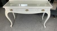 Painted French Dressing Table With Glass Top (3 of 6) Painted French Dressing Table With Glass Top (3 of 6)