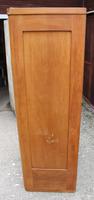 1900's Satin Walnut 1 Door Mirrored Round Corner Fitted Wardrobe (4 of 5) 1900's Satin Walnut 1 Door Mirrored Round Corner Fitted Wardrobe (4 of 5)