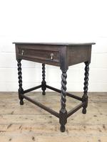 Antique Oak Side Table with Drawer (9 of 10) Antique Oak Side Table with Drawer (9 of 10)