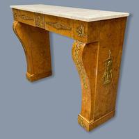 French Burr Walnut & Marble Top Console Table (4 of 14) French Burr Walnut & Marble Top Console Table (4 of 14)