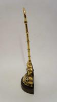 Georgian 15" Brass Door Stop, Door Porter - Fleur De Lys (5 of 7) Georgian 15" Brass Door Stop, Door Porter - Fleur De Lys (5 of 7)