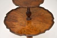 Antique Figured Walnut Two Tier Table (6 of 6) Antique Figured Walnut Two Tier Table (6 of 6)
