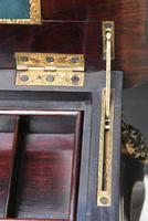 Fine Quality 19th Century French Ebonised & Amboyna Serpentine Sewing Table (9 of 21) Fine Quality 19th Century French Ebonised & Amboyna Serpentine Sewing Table (9 of 21)