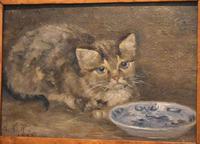 Charming Oil Painting of a Cat (4 of 7) Charming Oil Painting of a Cat (4 of 7)